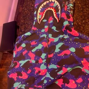 Bape Shark Hoodie - Multicolor Camo